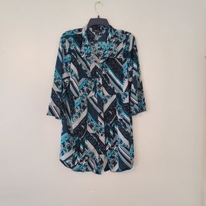 Style & Co Multi Printed Top